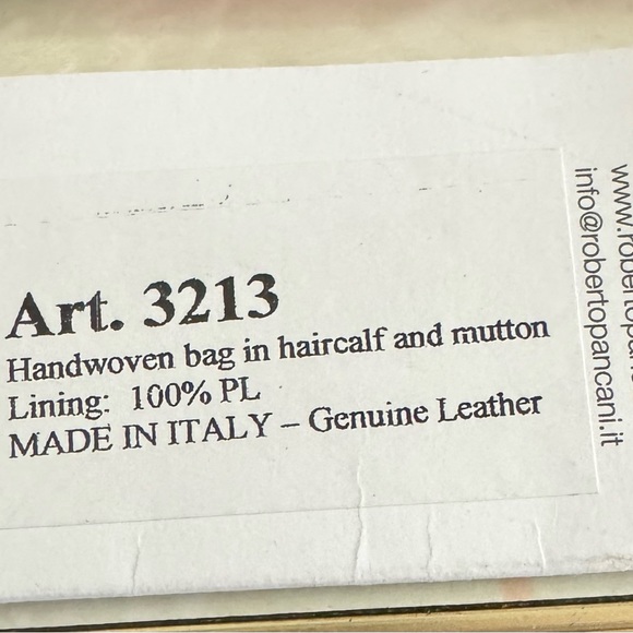 EUC Roberto Pancani Firenze Handwoven Bag. Made in Italy w/ Tag detached - Picture 9 of 13